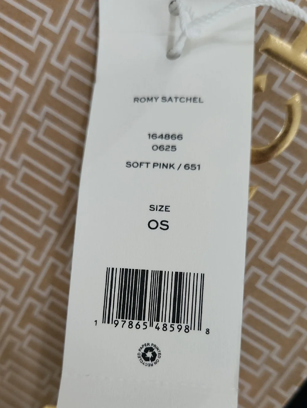 Tory Burch Romy Tote Satchel In Soft Pink